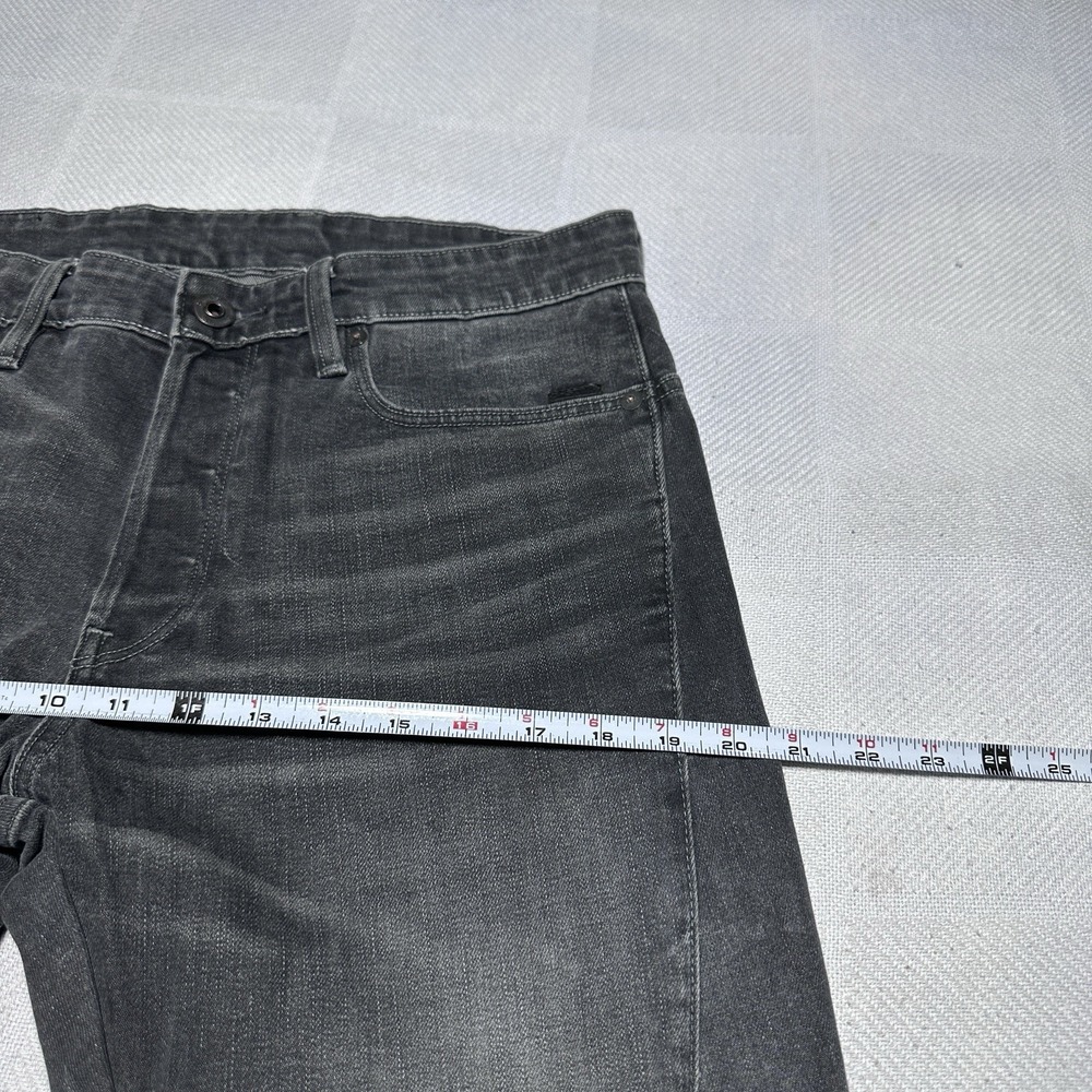 G-Star RAW Citishield 3D Slim Tapered Jeans 33x32 Black Wash Denim Button Fly - Picture 12 of 16